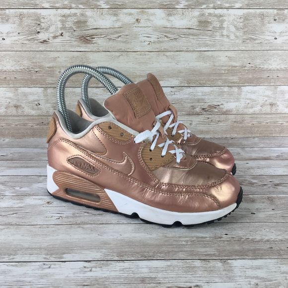 nike air max metallic rose gold